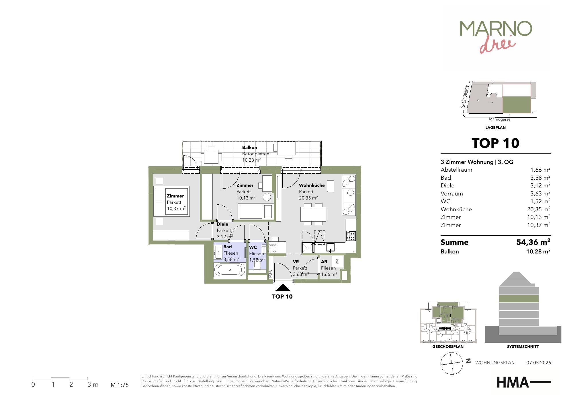 Grundriss von Top-10