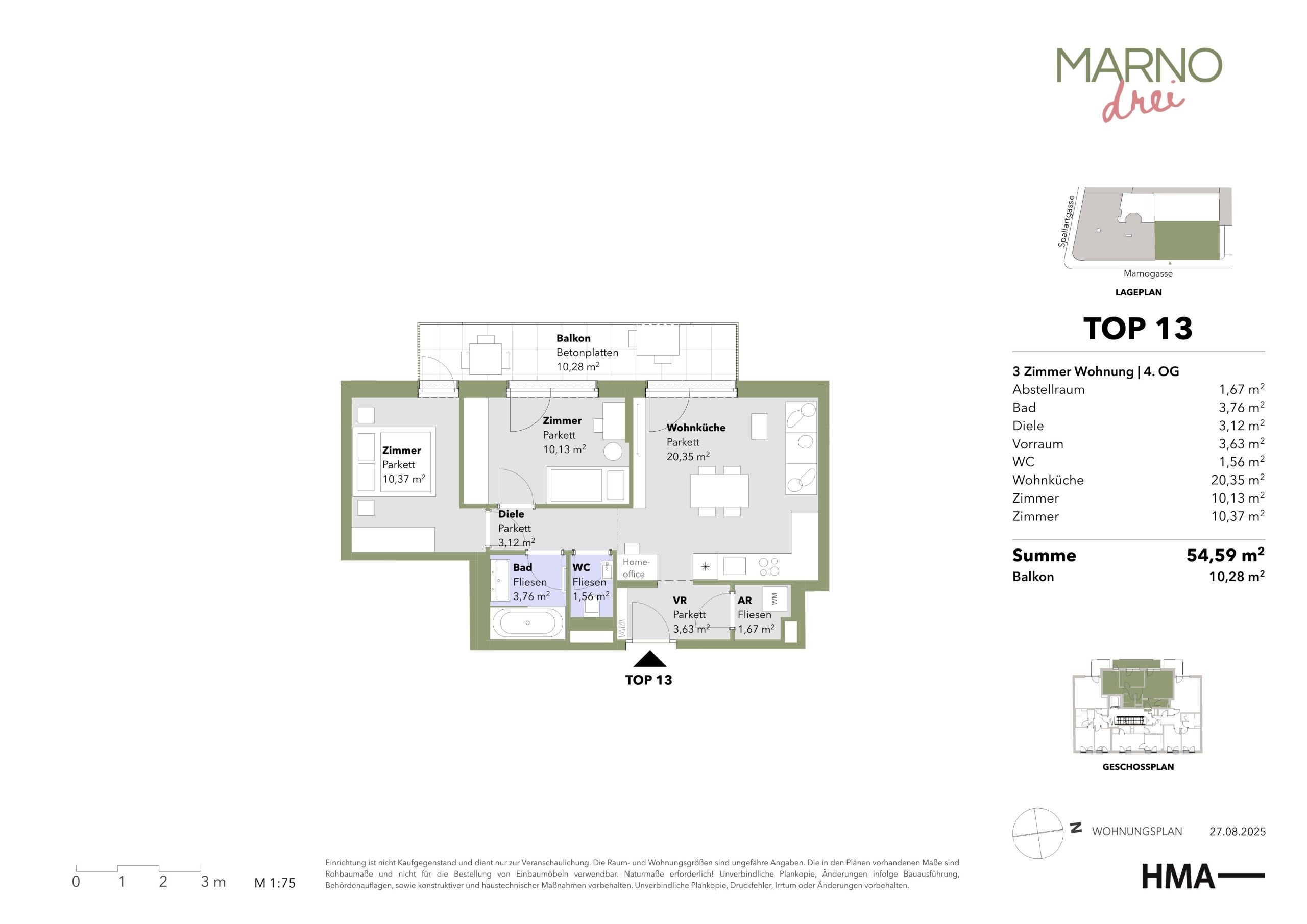 Grundriss von Top-13