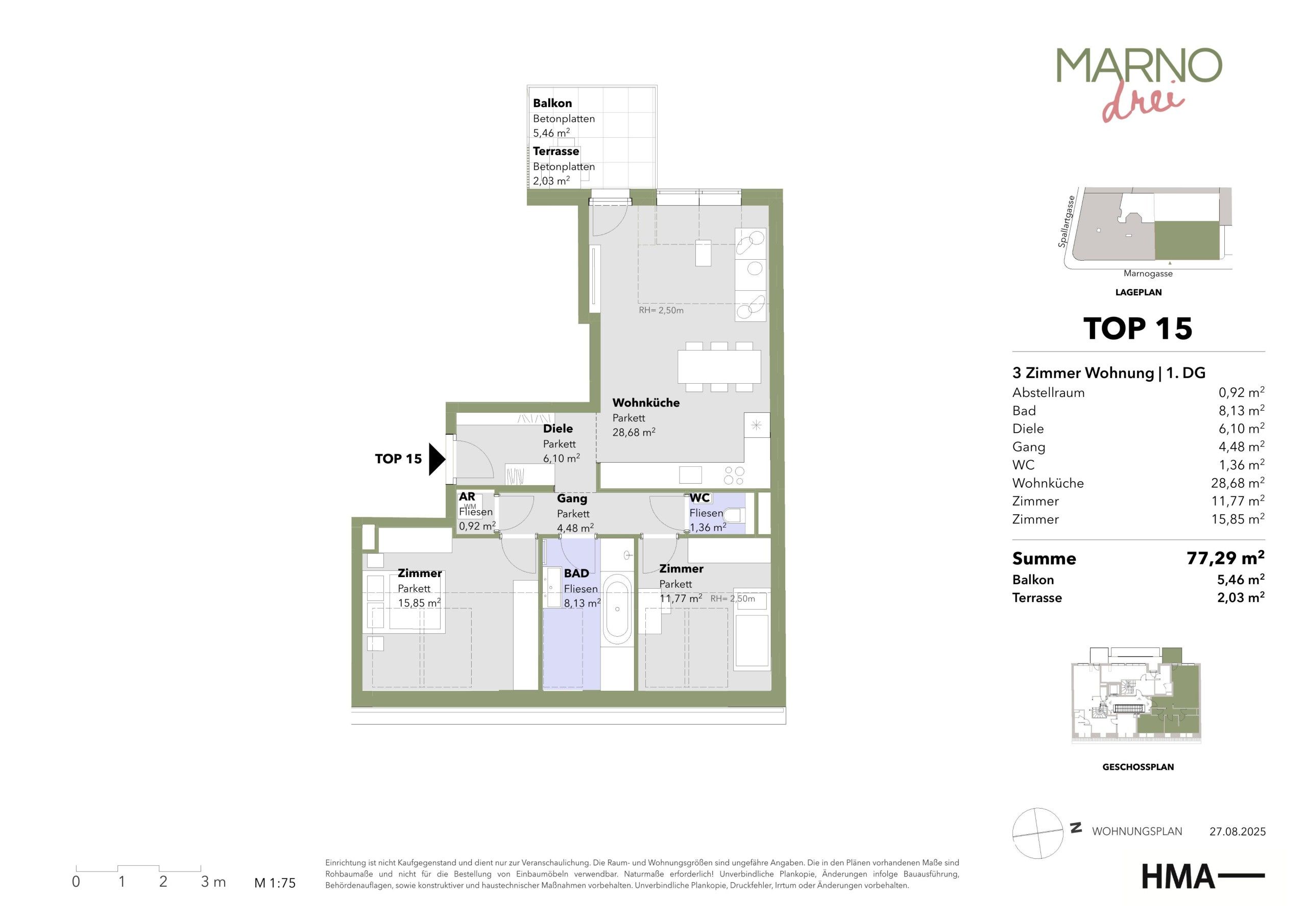 Grundriss von Top-15