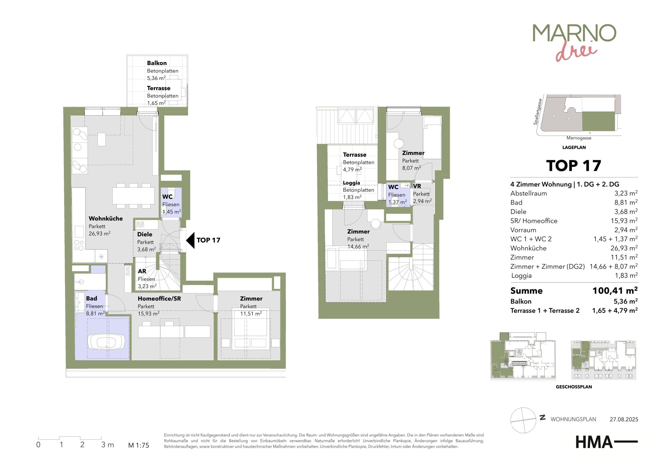 Grundriss von Top-17